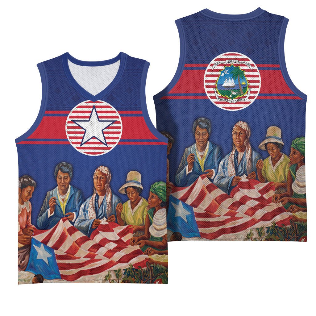 Liberia Flag Day Basketball Jersey Lone Star Heritage Pride