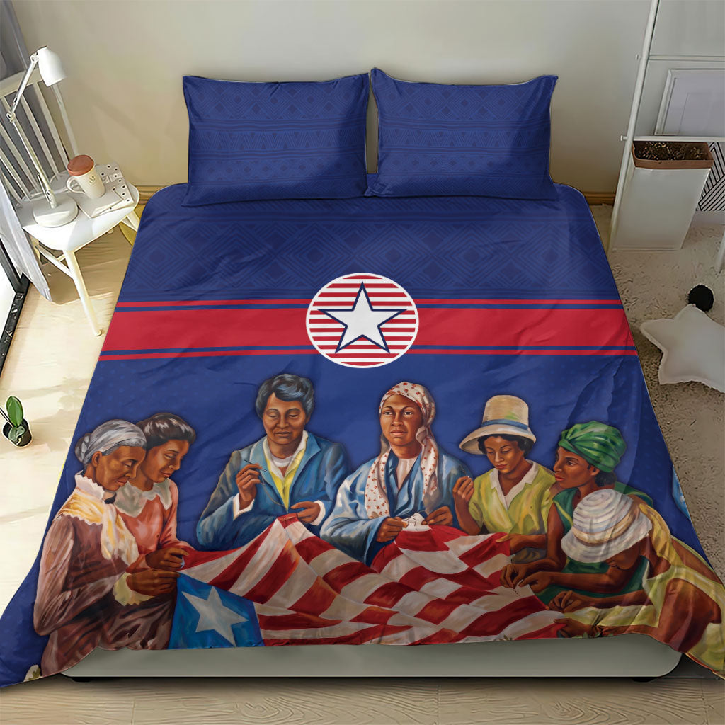 Liberia Flag Day Bedding Set Lone Star Heritage Pride