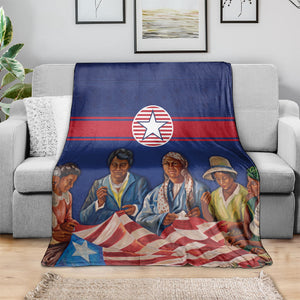 Liberia Flag Day Blanket Lone Star Heritage Pride