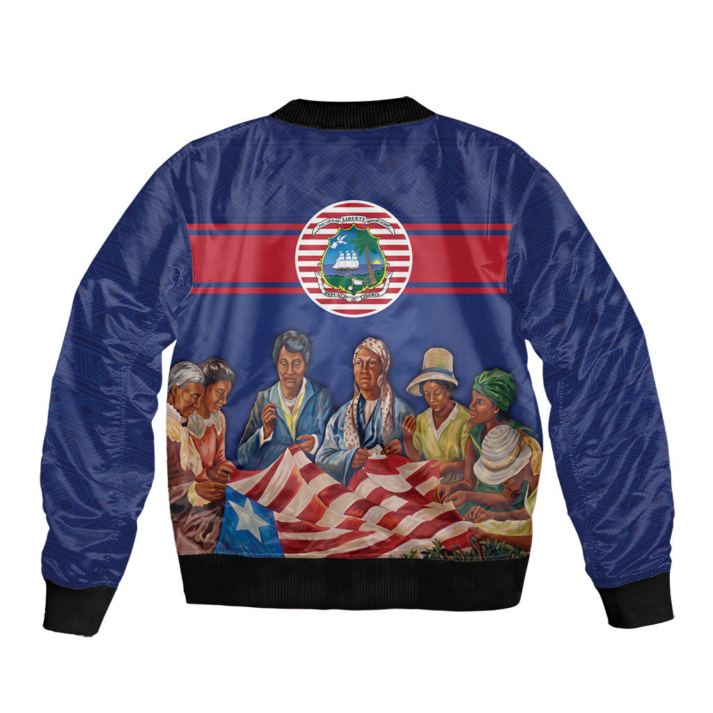 Liberia Flag Day Bomber Jacket Lone Star Heritage Pride