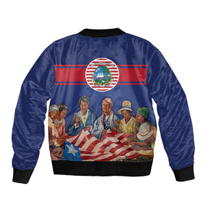 Liberia Flag Day Bomber Jacket Lone Star Heritage Pride