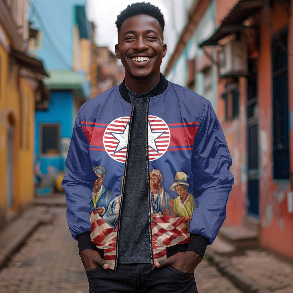 Liberia Flag Day Bomber Jacket Lone Star Heritage Pride