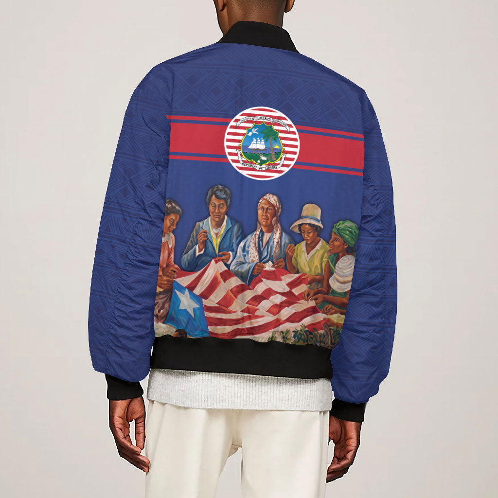 Liberia Flag Day Bomber Jacket Lone Star Heritage Pride