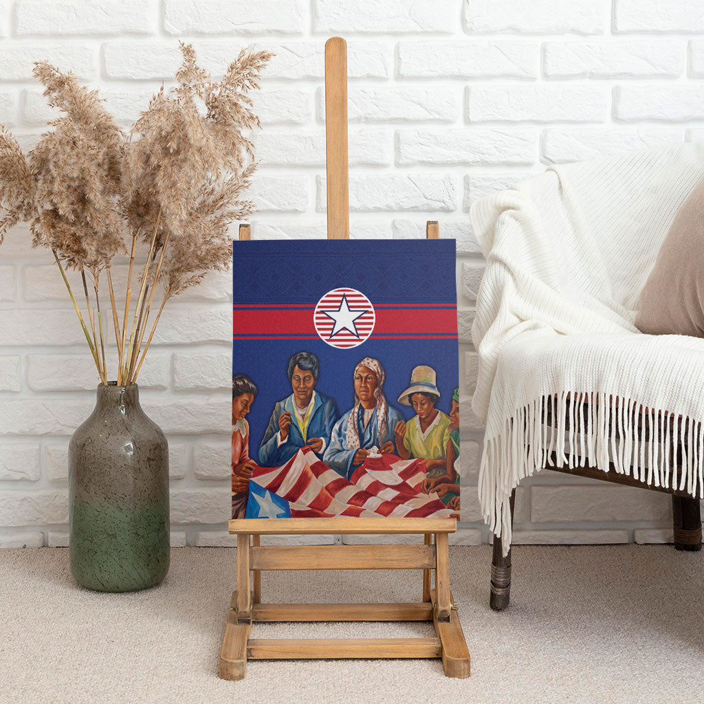 Liberia Flag Day Canvas Wall Art Lone Star Heritage Pride