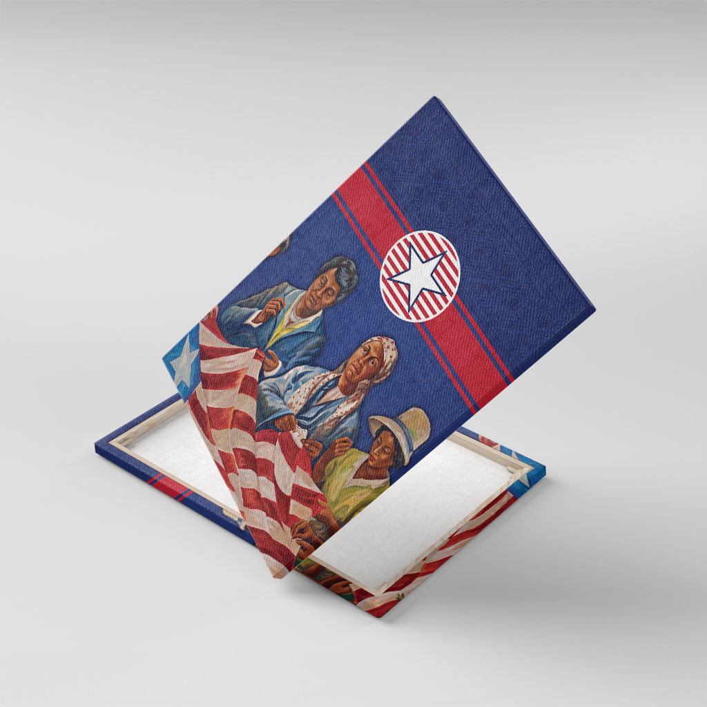 Liberia Flag Day Canvas Wall Art Lone Star Heritage Pride