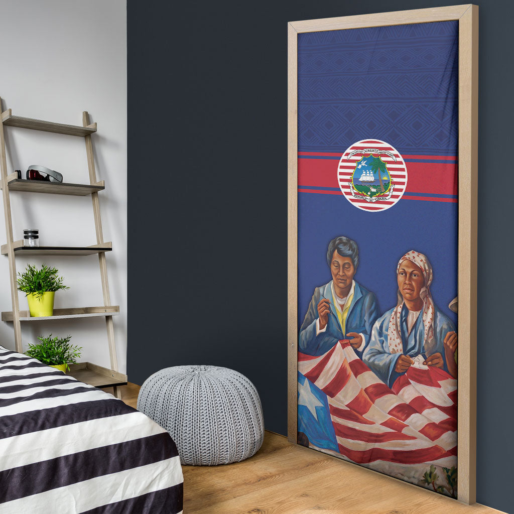 Liberia Flag Day Door Cover Lone Star Heritage Pride