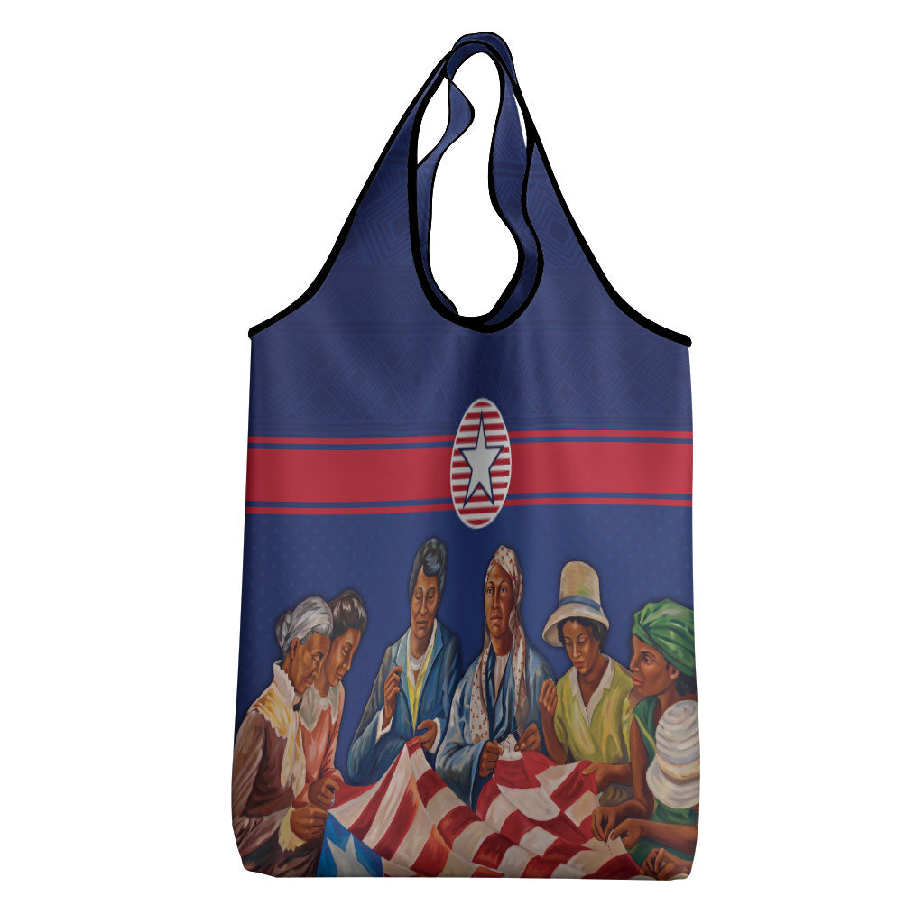 Liberia Flag Day Grocery Bag Lone Star Heritage Pride