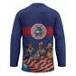 Liberia Flag Day Hockey Jersey Lone Star Heritage Pride