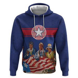Liberia Flag Day Hoodie Lone Star Heritage Pride