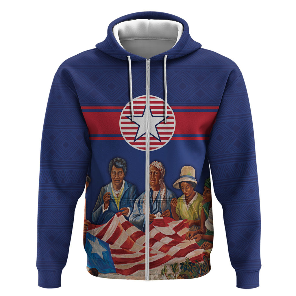 Liberia Flag Day Hoodie Lone Star Heritage Pride