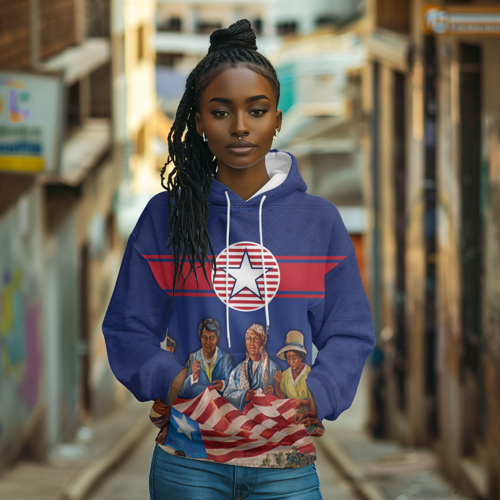 Liberia Flag Day Hoodie Lone Star Heritage Pride
