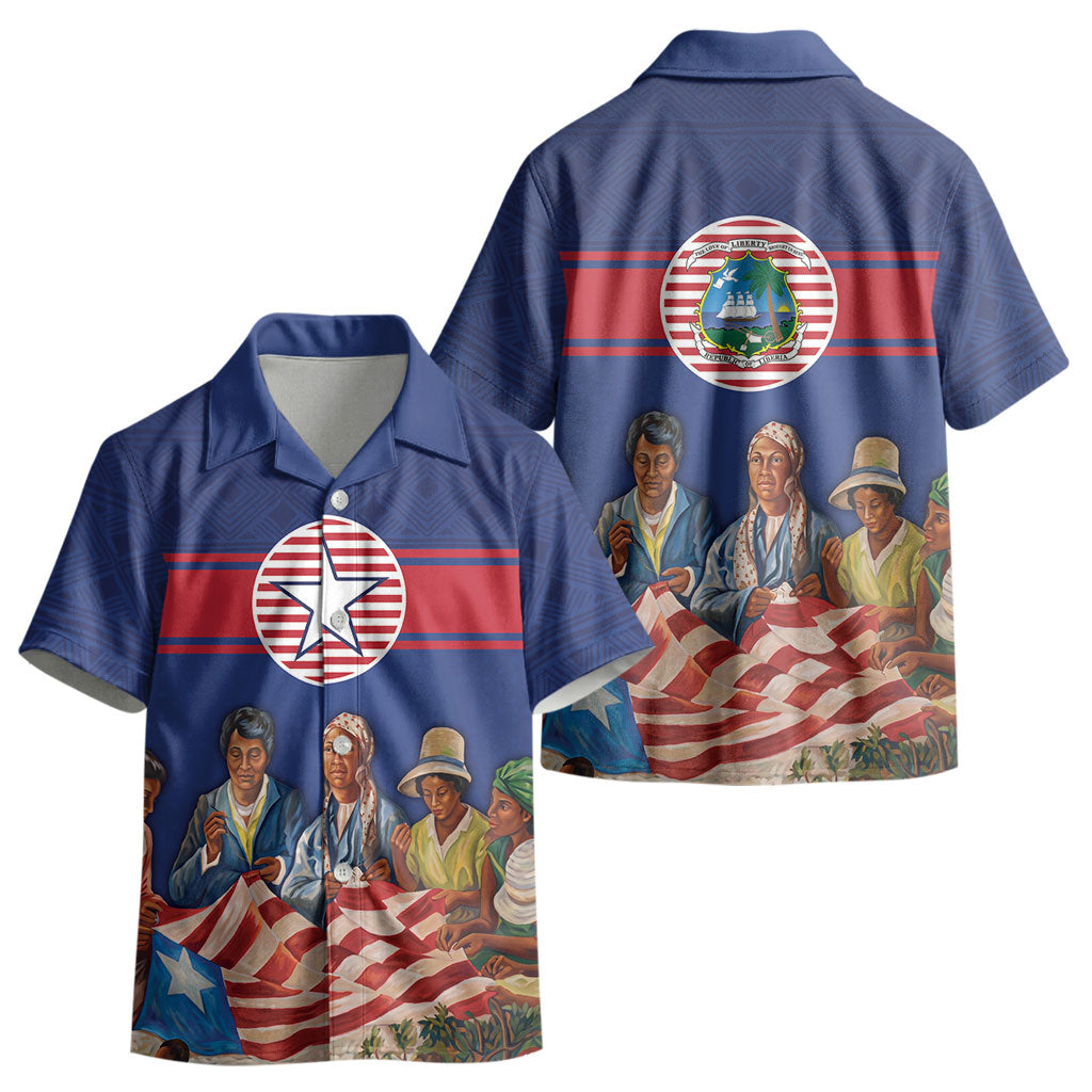 Liberia Flag Day Kid Hawaiian Shirt Lone Star Heritage Pride