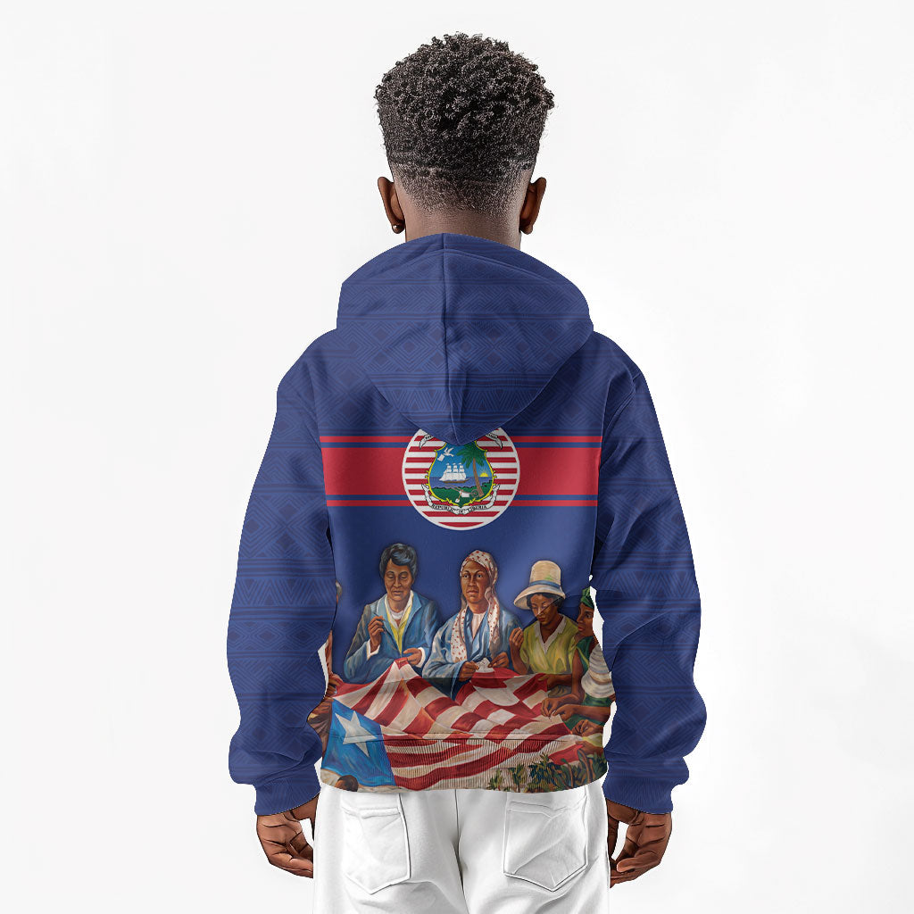 Liberia Flag Day Kid Hoodie Lone Star Heritage Pride