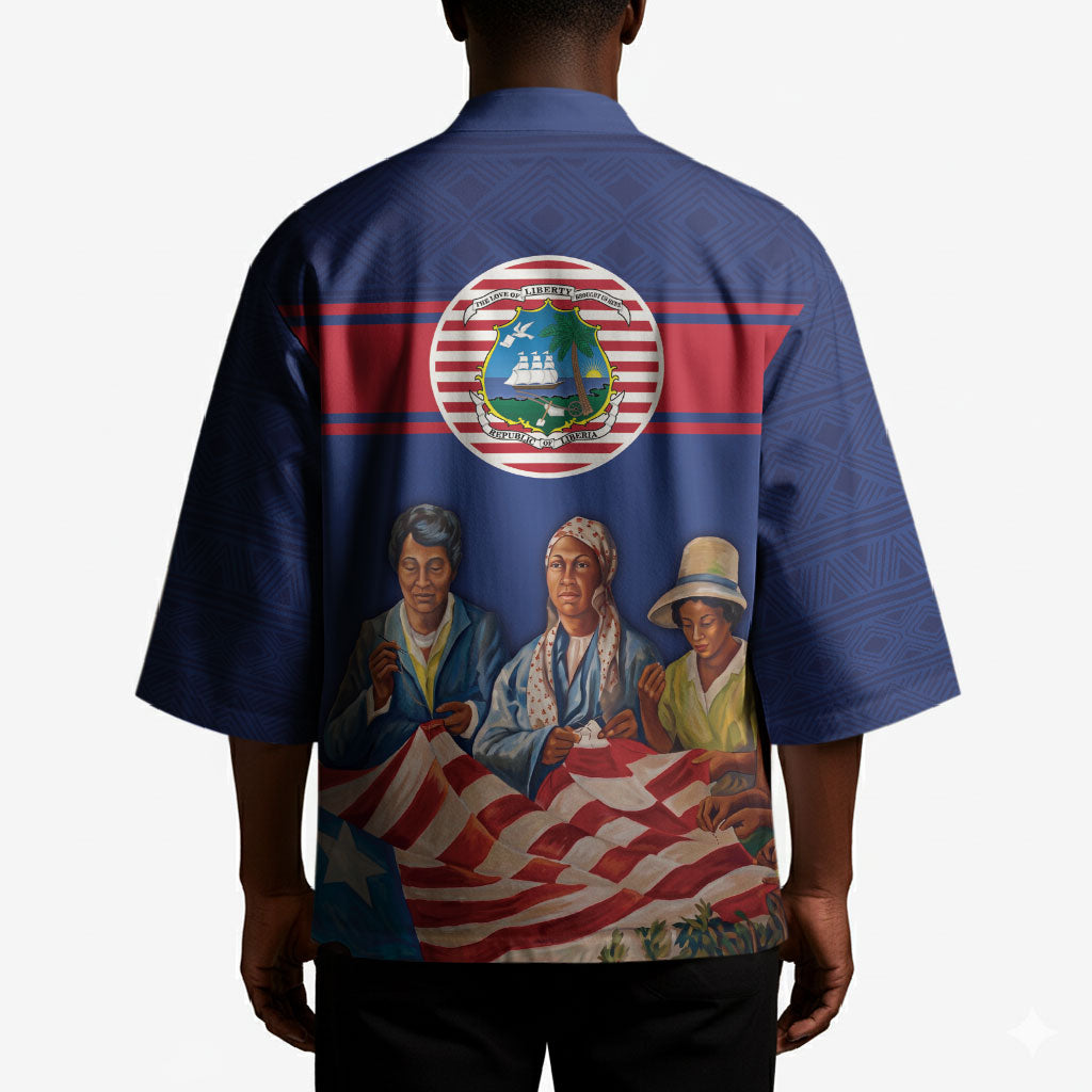 Liberia Flag Day Kimono Lone Star Heritage Pride