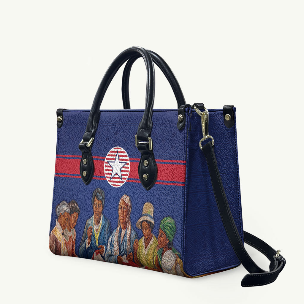 Liberia Flag Day Leather Bag Lone Star Heritage Pride