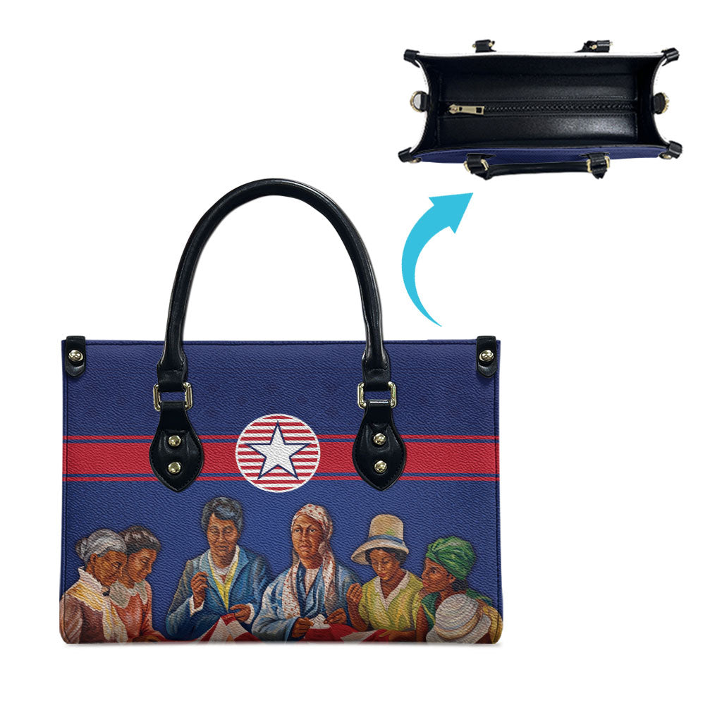 Liberia Flag Day Leather Bag Lone Star Heritage Pride