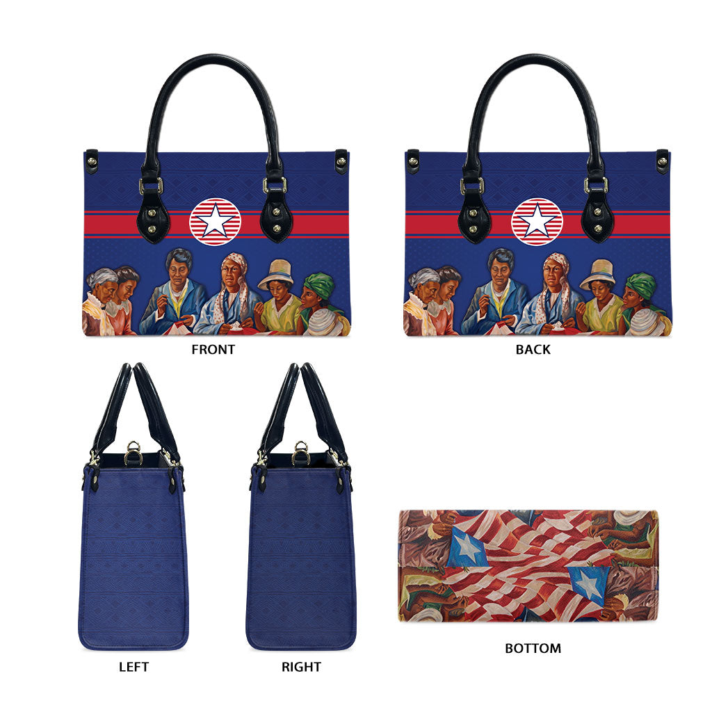 Liberia Flag Day Leather Bag Lone Star Heritage Pride