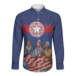 Liberia Flag Day Long Sleeve Button Shirt Lone Star Heritage Pride