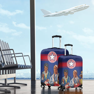 Liberia Flag Day Luggage Cover Lone Star Heritage Pride