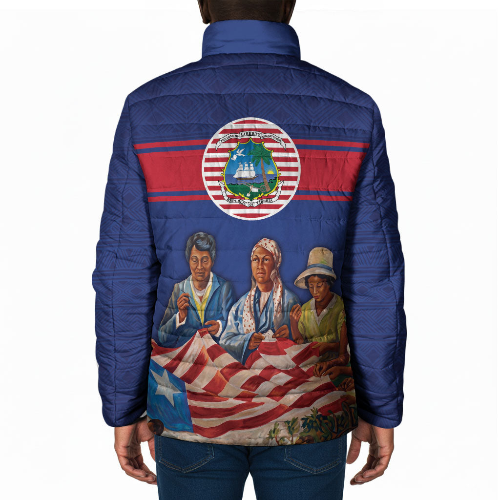 Liberia Flag Day Padded Jacket Lone Star Heritage Pride