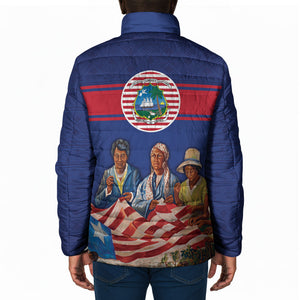 Liberia Flag Day Padded Jacket Lone Star Heritage Pride