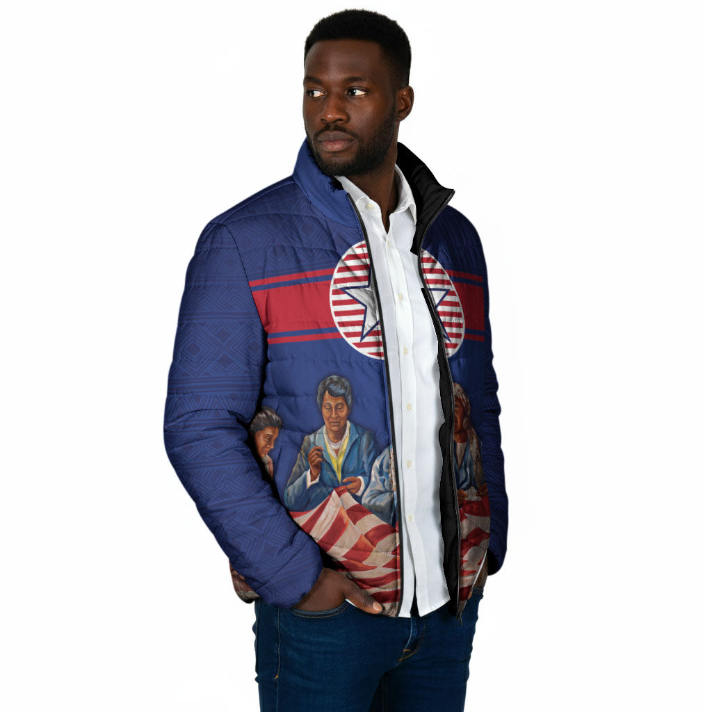 Liberia Flag Day Padded Jacket Lone Star Heritage Pride