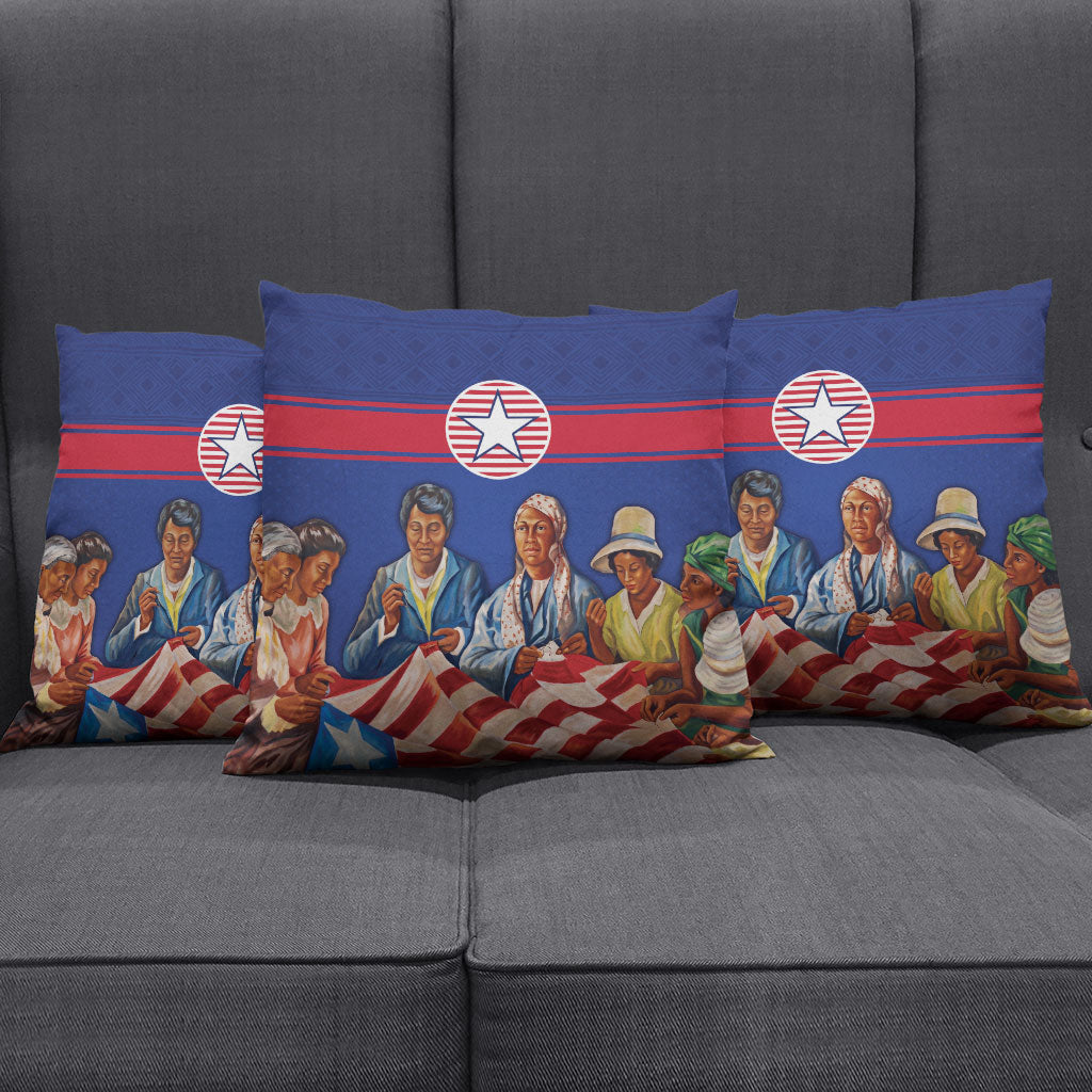 Liberia Flag Day Pillow Cover Lone Star Heritage Pride