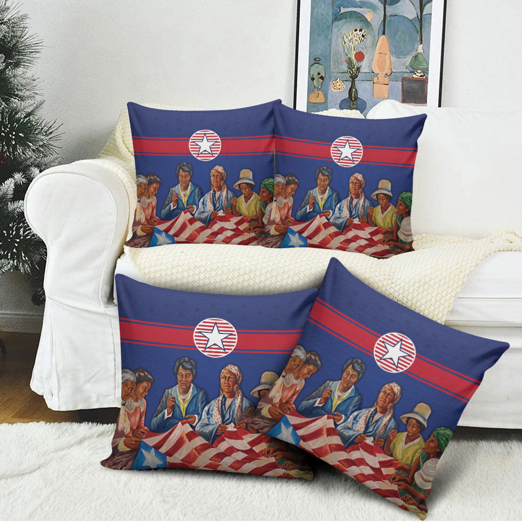 Liberia Flag Day Pillow Cover Lone Star Heritage Pride