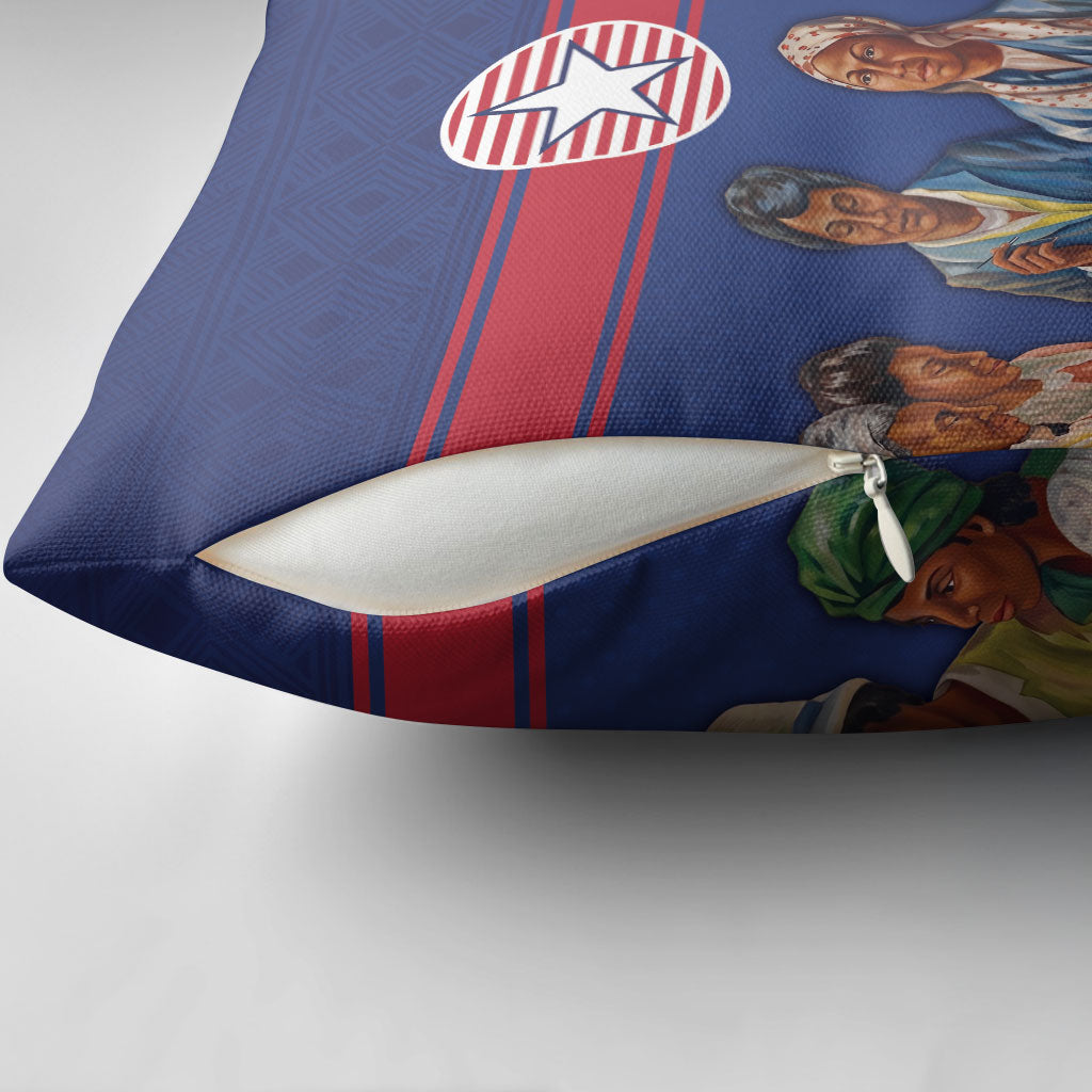 Liberia Flag Day Pillow Cover Lone Star Heritage Pride