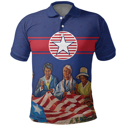 Liberia Flag Day Polo Shirt Lone Star Heritage Pride