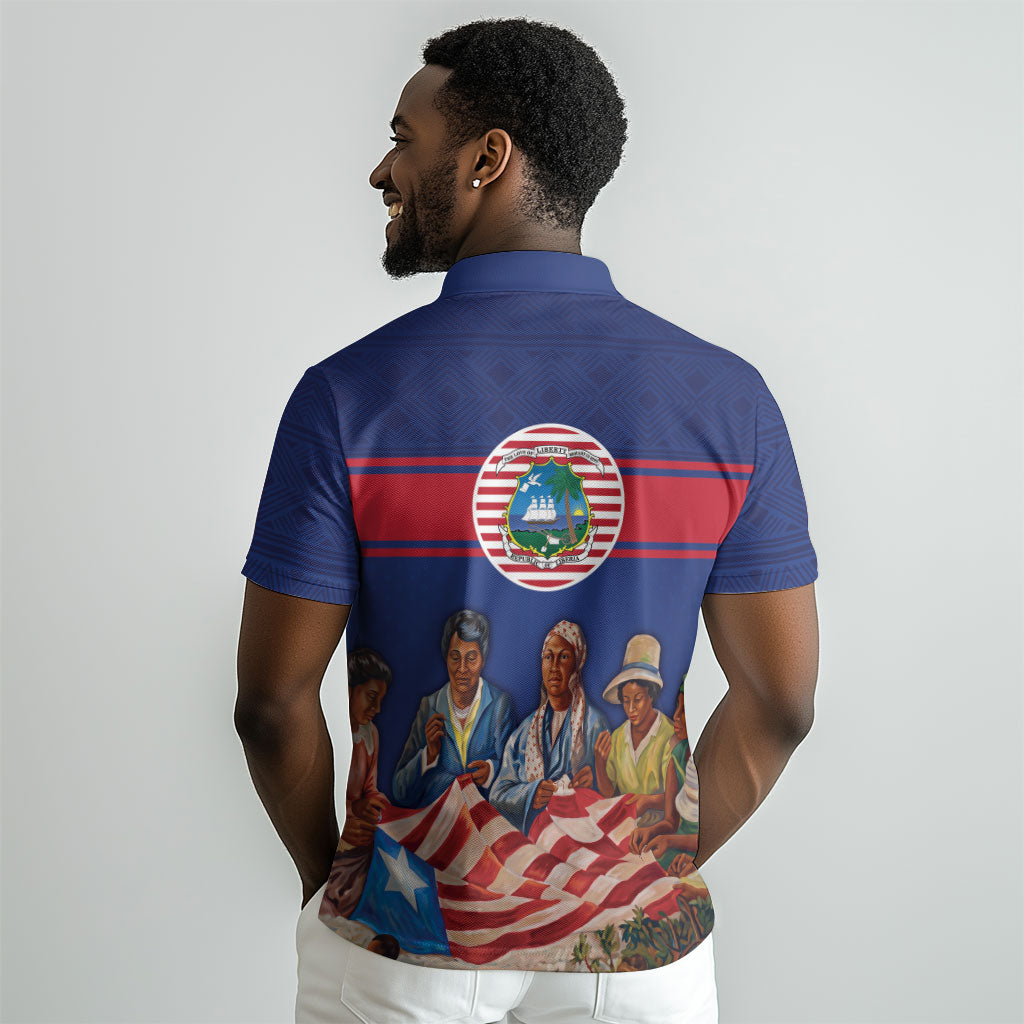 Liberia Flag Day Polo Shirt Lone Star Heritage Pride