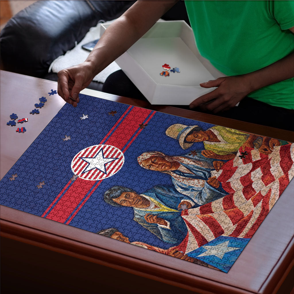 Liberia Flag Day Puzzle Lone Star Heritage Pride