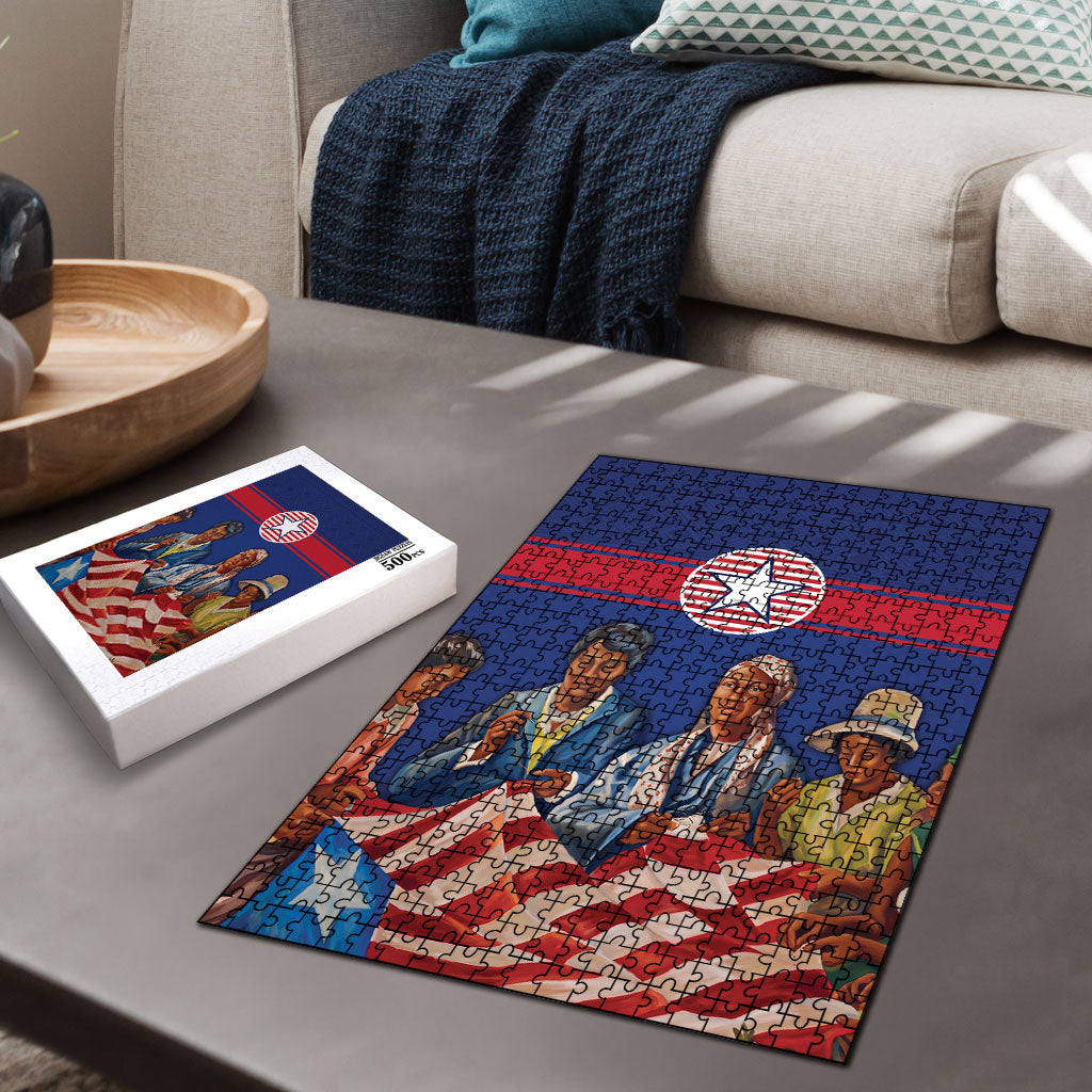 Liberia Flag Day Puzzle Lone Star Heritage Pride