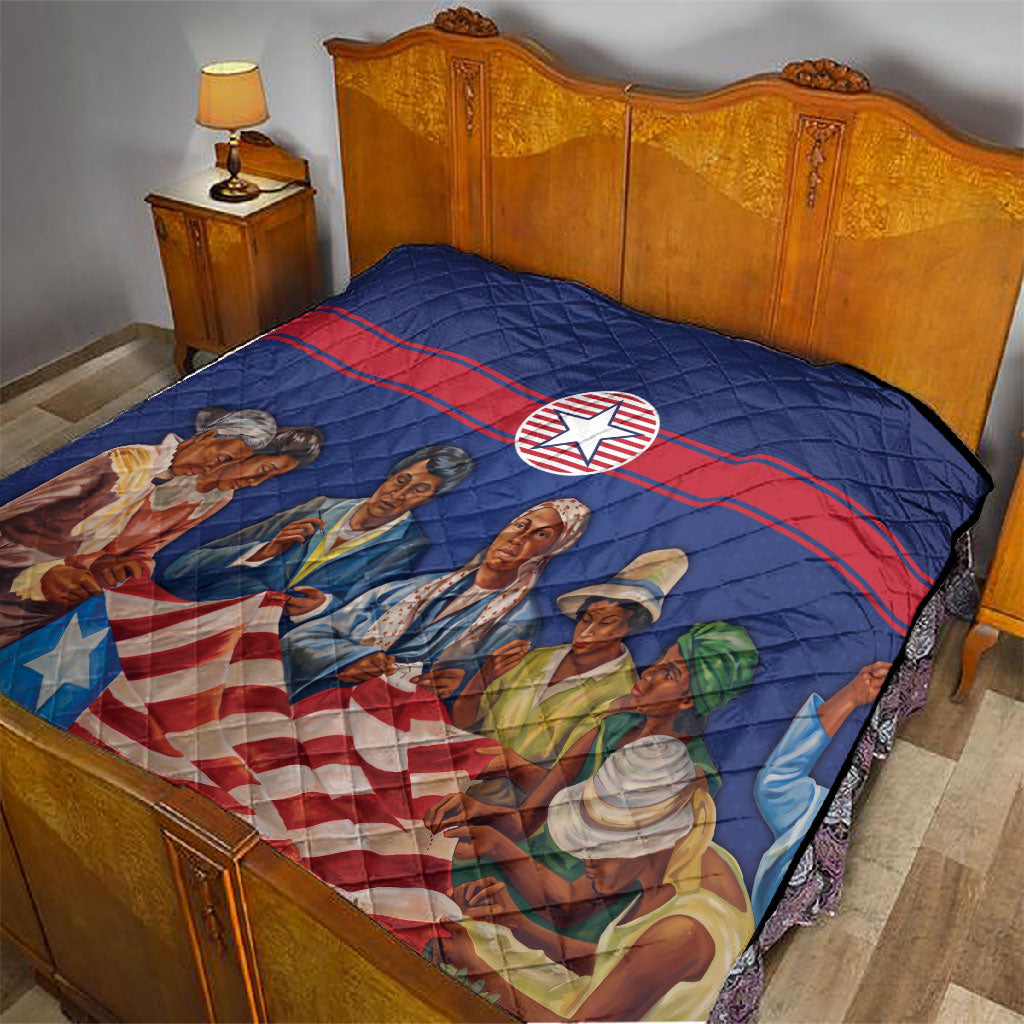 Liberia Flag Day Quilt Lone Star Heritage Pride
