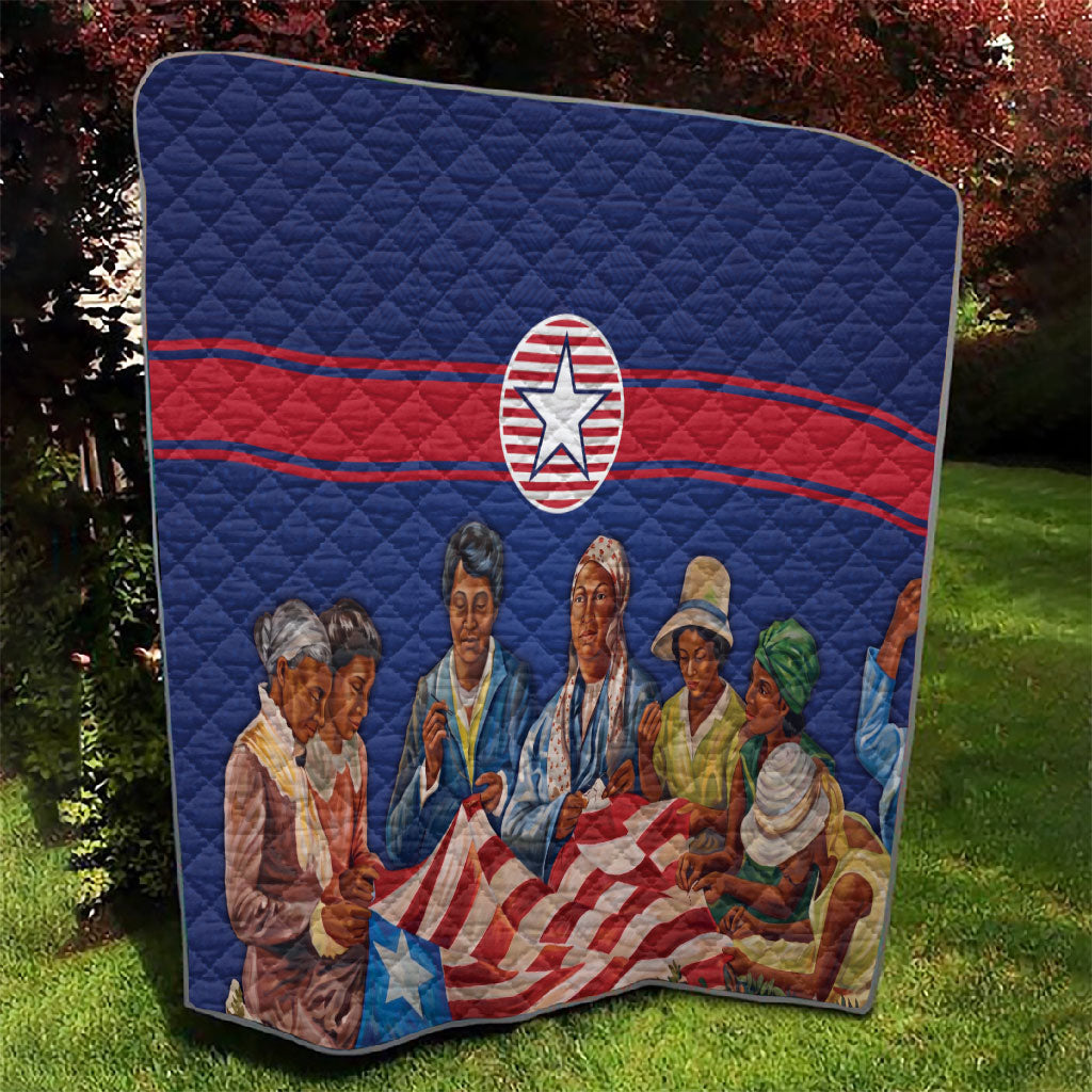 Liberia Flag Day Quilt Lone Star Heritage Pride
