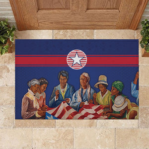 Liberia Flag Day Rubber Doormat Lone Star Heritage Pride
