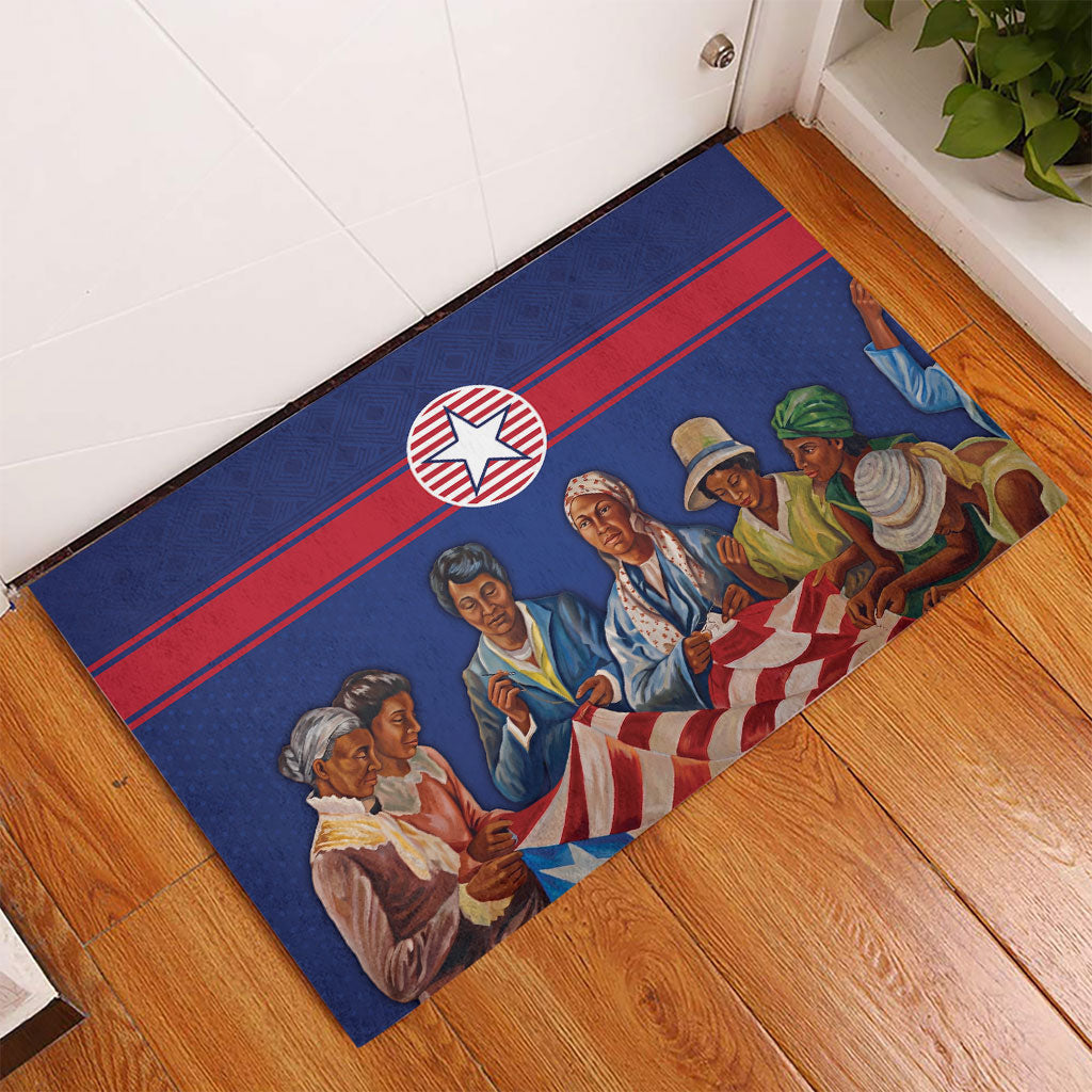 Liberia Flag Day Rubber Doormat Lone Star Heritage Pride