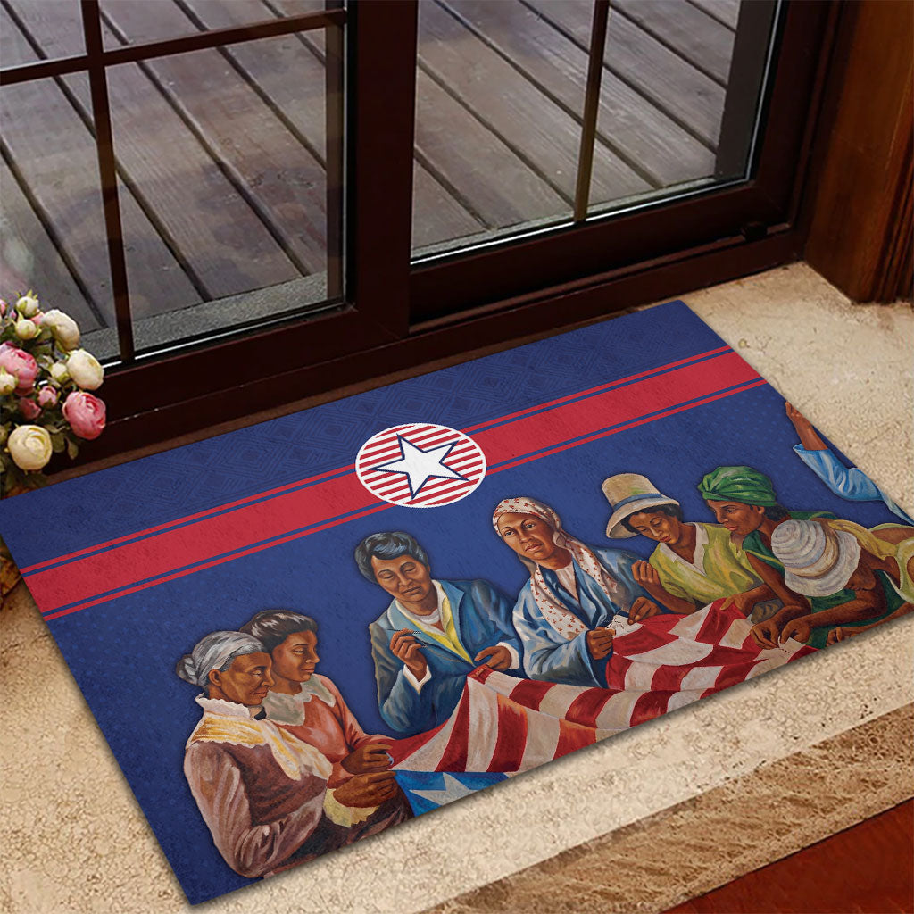 Liberia Flag Day Rubber Doormat Lone Star Heritage Pride