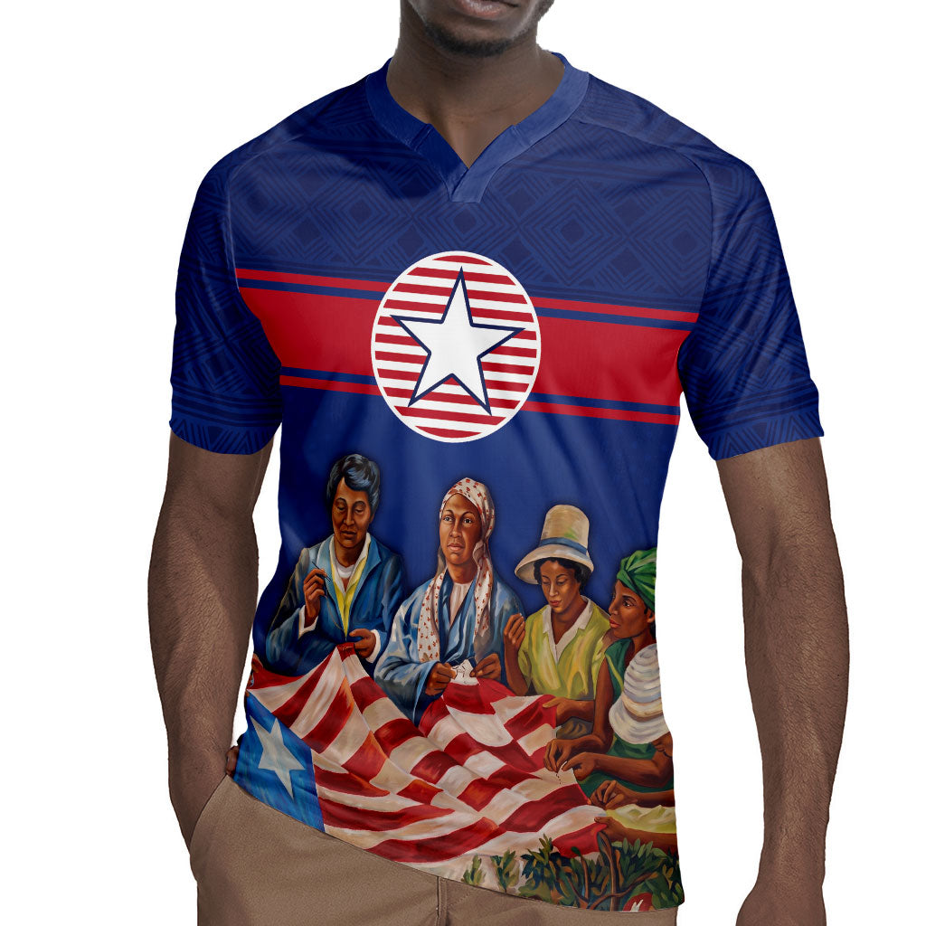 Liberia Flag Day Rugby Jersey Lone Star Heritage Pride