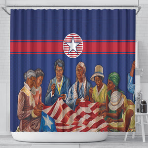Liberia Flag Day Shower Curtain Lone Star Heritage Pride