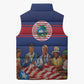 Liberia Flag Day Sleeveless Puffer Jacket Lone Star Heritage Pride