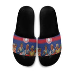Liberia Flag Day Slide Sandals Lone Star Heritage Pride