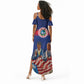 Liberia Flag Day Summer Maxi Dress Lone Star Heritage Pride
