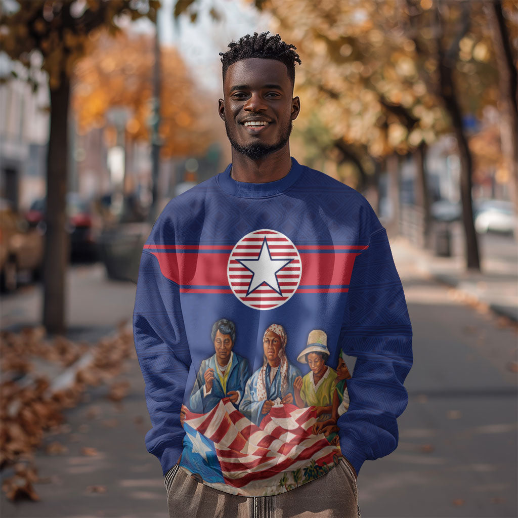 Liberia Flag Day Sweatshirt Lone Star Heritage Pride