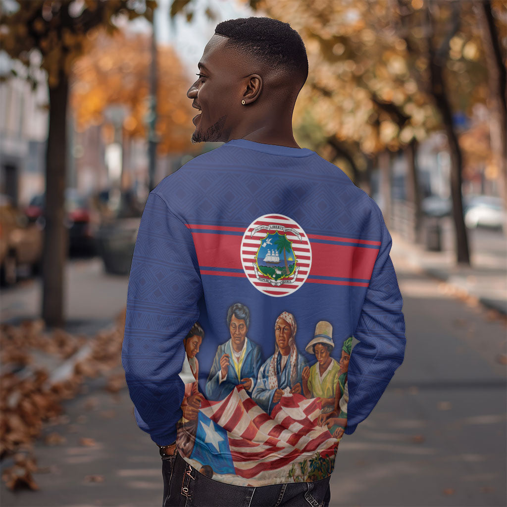 Liberia Flag Day Sweatshirt Lone Star Heritage Pride