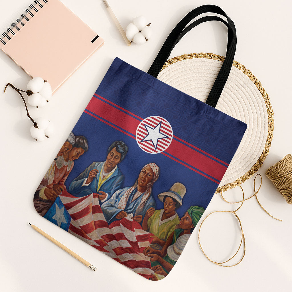 Liberia Flag Day Tote Bag Lone Star Heritage Pride
