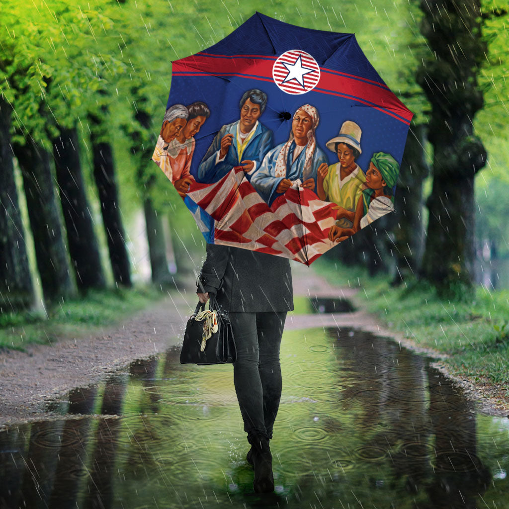 Liberia Flag Day Umbrella Lone Star Heritage Pride