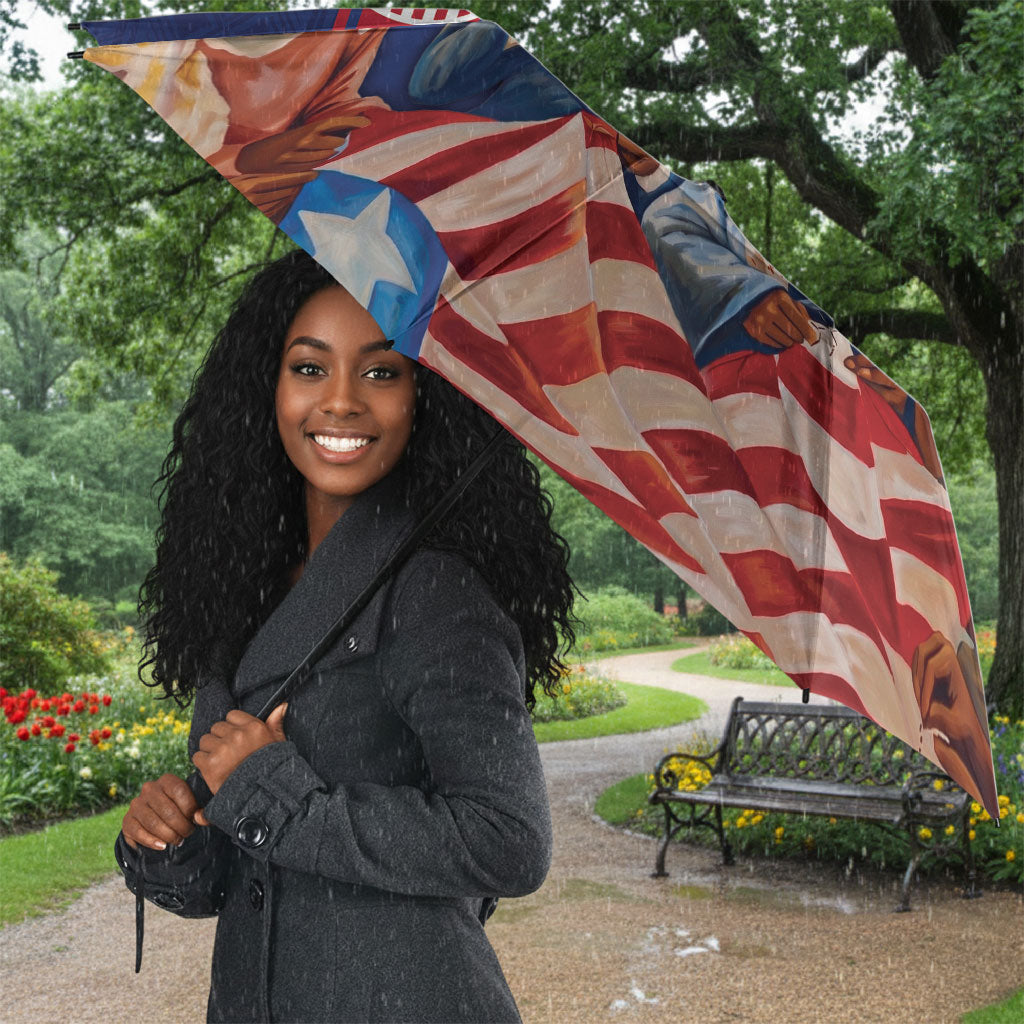 Liberia Flag Day Umbrella Lone Star Heritage Pride