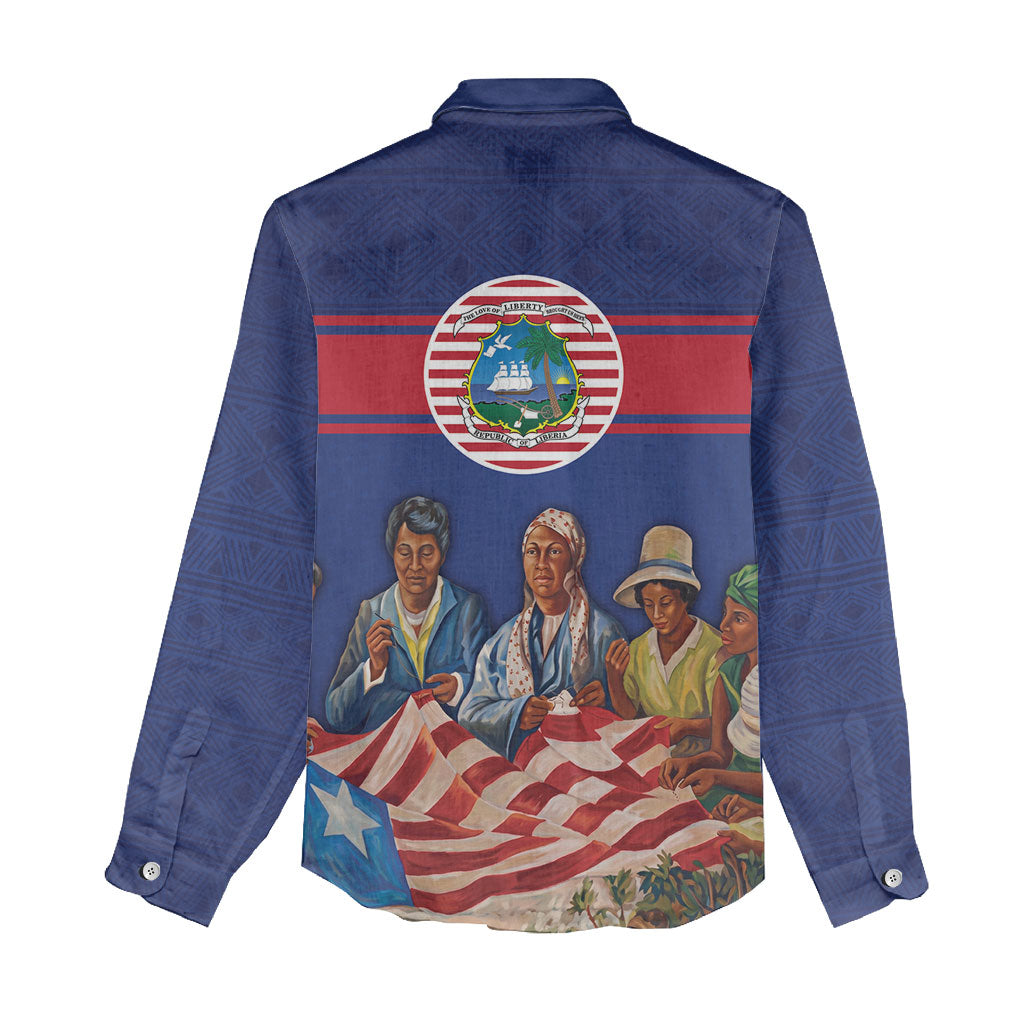 Liberia Flag Day Women Casual Shirt Lone Star Heritage Pride