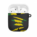 Black Jamaicans Jamaica Beast AirPods Case Ripped Flag Graphic